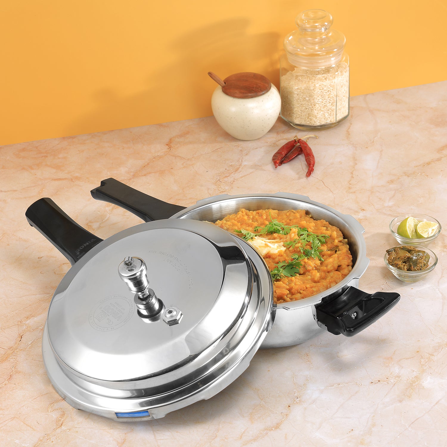 Vinod Platinum Triply Deep Pan Pressure Cooker (Induction Friendly)