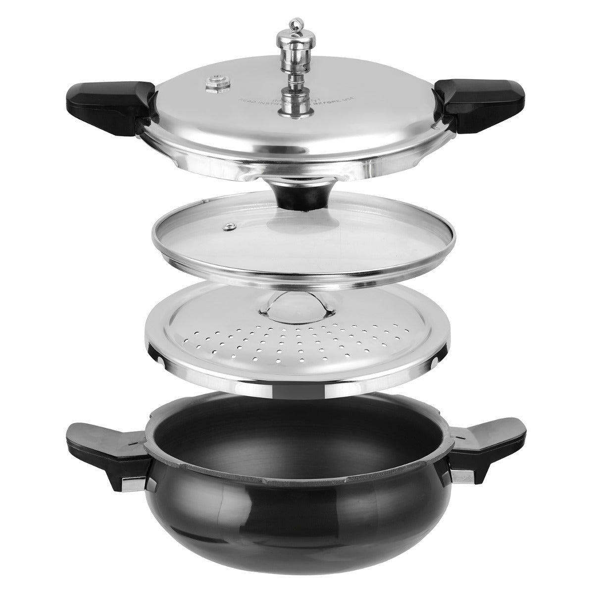 Kraft Hard Anodised Magic Pressure Cooker (Induction Friendly)