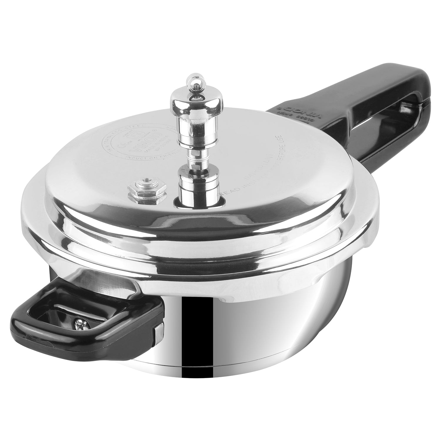 Vinod Combo Set - Regular Outer Lid Pressure Cooker with Deep Pan Pressure Cooker & Common Lid