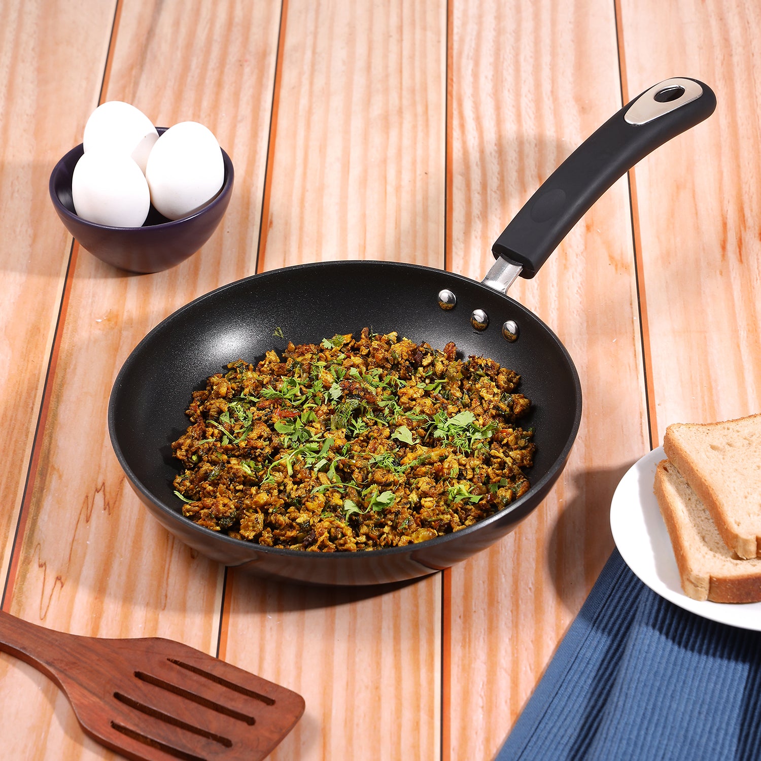 Vinod Hanos Non Stick Frypan  (Induction Friendly)