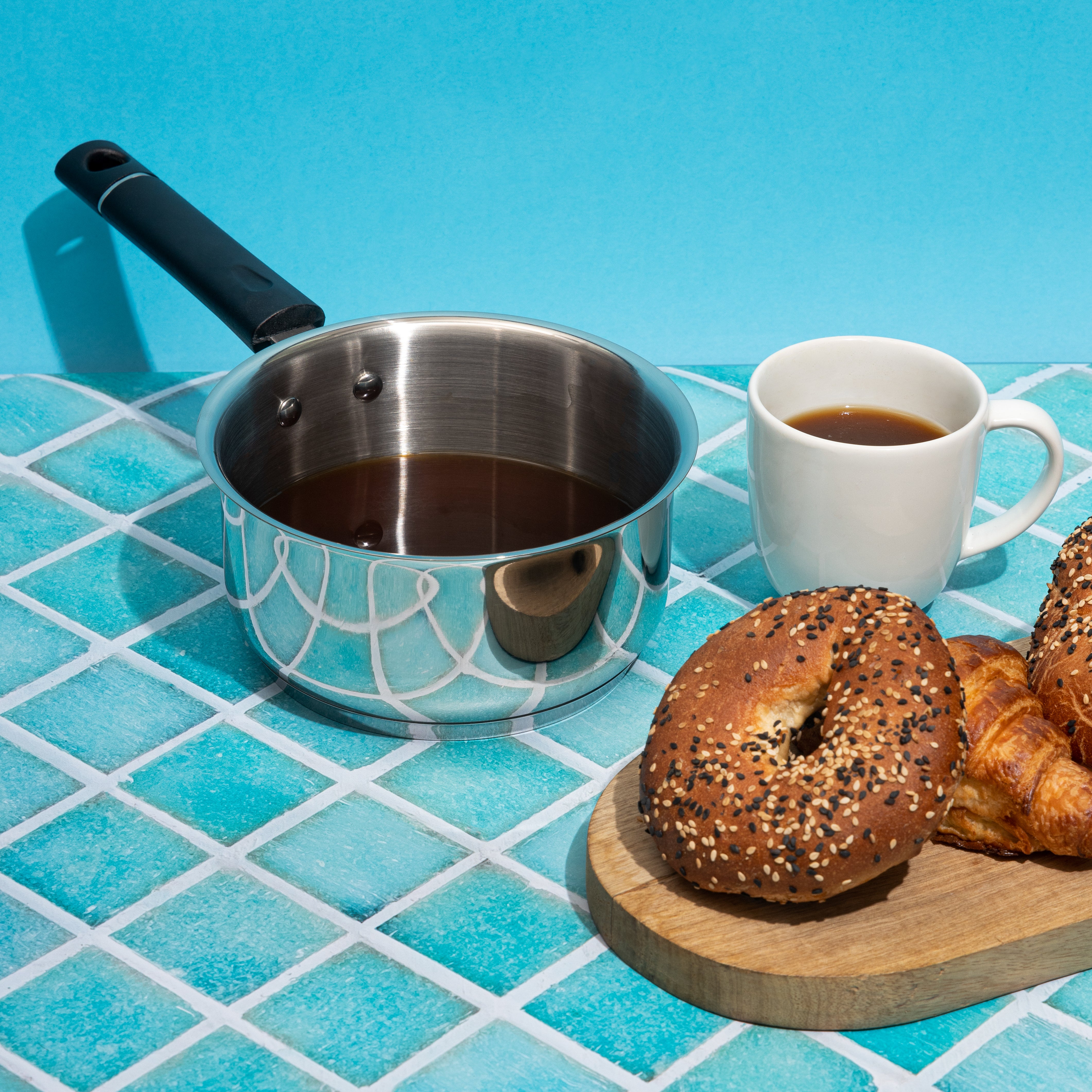 Vinod Stainless Steel Tivoli Saucepan  (Induction Friendly)